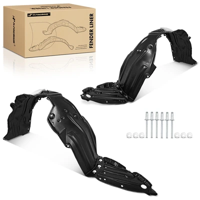 2 Pcs Front Inner Fender Liners with Insulation Foam