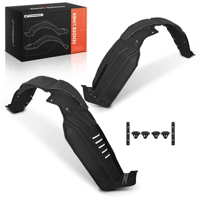 2 Pcs Front Inner Fender Liners with Insulation Foam