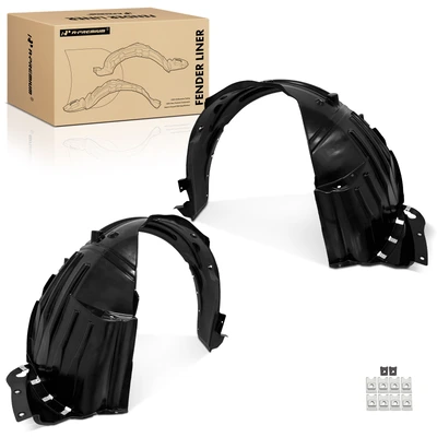 2 Pcs Front PP Dustproof Inner Fender Liner Splash Shield