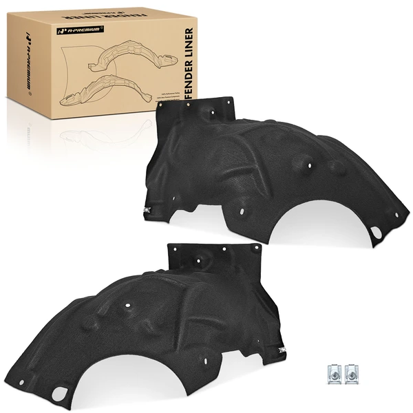 A-Premium APIF202 Fender Liner Front Driver & Passenger