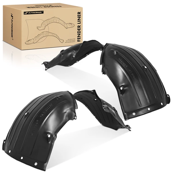 2 Pcs Front Inner Fender Liner Splash Shield Dustproof HDPE for 2019-2024 Mazda 3