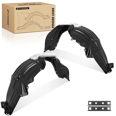 2 Pcs Front Inner Fender Liners with Insulation Foam