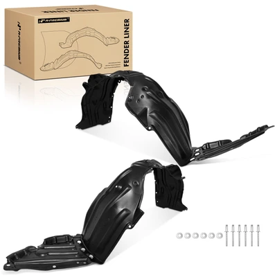 2 Pcs Front HDPE Inner Fender Liners Wheel Arch Liner