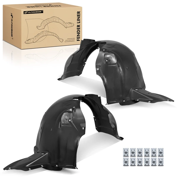 A-Premium APIF218 Fender Liner Front Driver & Passenger