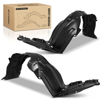2 Pcs Front PE Inner Fender Liners with Insulation Foam