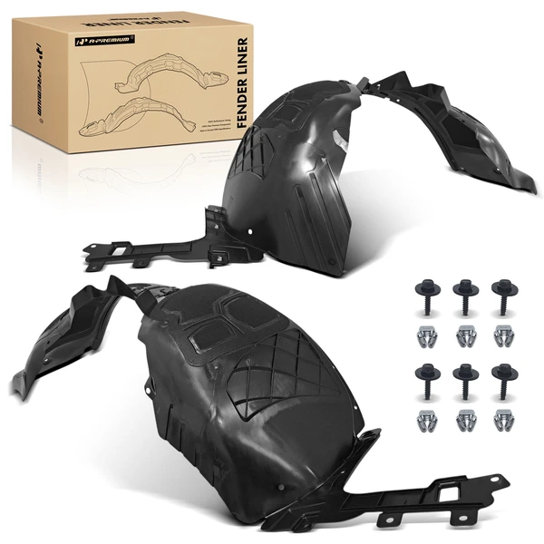 A-Premium APIF223 Fender Liner Front Driver & Passenger