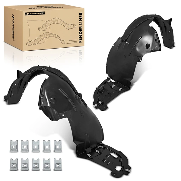 A-Premium APIF227 Fender Liner Front Driver & Passenger