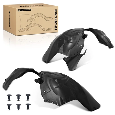2 Pcs Front Dustproof PP Inner Fender Liners Splash Shield