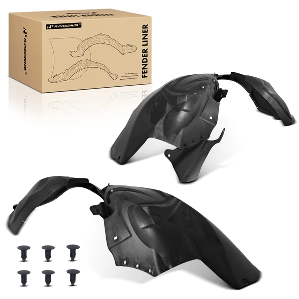 A-Premium APIF236 Fender Liner Front Driver & Passenger