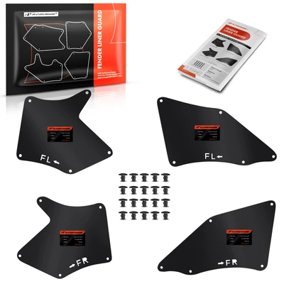 4 Pcs Front Fender Liners Seal Flaps Guard Splash Shield