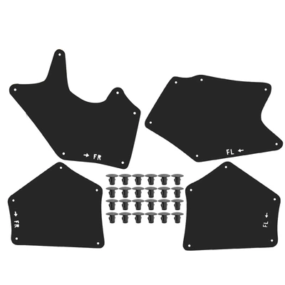 4 Pcs Front & Rear Fender Liner Guard