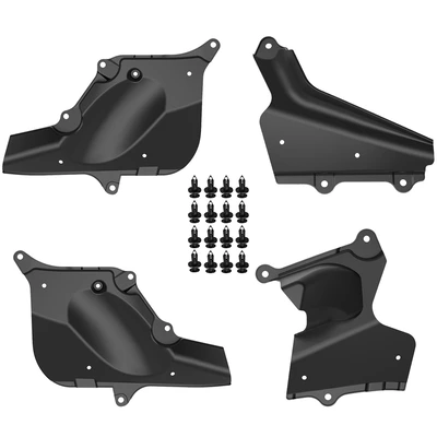 4 Pcs Front Fender Liners Seal Guard Splash Shield