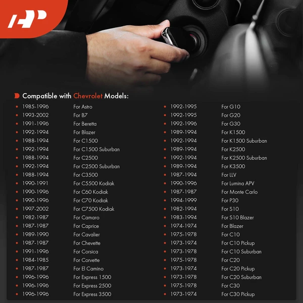 Ignition Lock Cylinder Zamak 5 with Keys for Chevrolet Malibu Olds Buick Cadillac