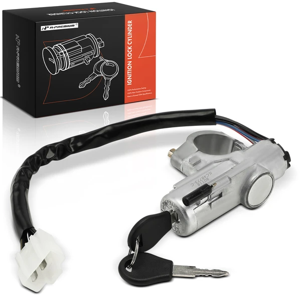 Ignition Lock Cylinder Zamak 5 with Keys for Nissan Tsubame 1993-2004 Tsuru 1993-2017