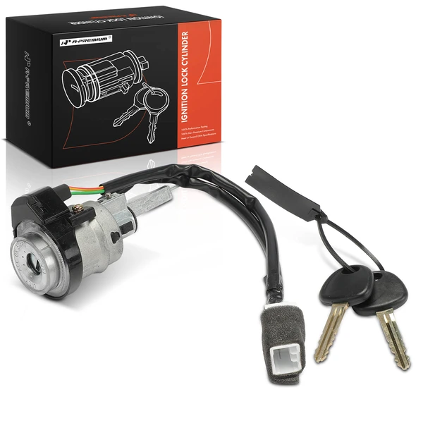 Ignition Lock Cylinder Zamak 5 with 2 Keys for Hyundai Tiburon 03-06 Manual Transmission