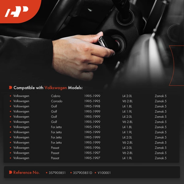 Ignition Lock Cylinder Zamak 5 for Volkswagen Jetta Passat Golf Cabrio Corrado