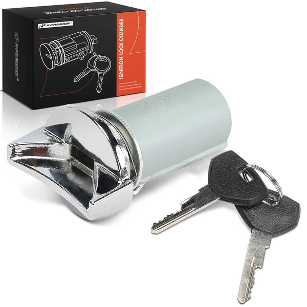 Ignition Lock Cylinder Zamak 5 with 2 Keys for 1987-1989 Dodge Shadow