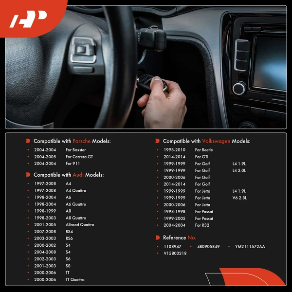 Ignition Switch for Audi A4 A6 A8 TT Volkswagen Jetta Passat Golf Beetle Porsche