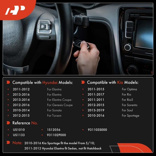 Ignition Switch for Hyundai Elantra 11-16 Sonata Tucson Kia Soul Optima Sorento