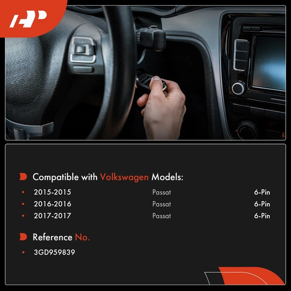 Engine Start Stop Switch for Volkswagen Passat 2015-2017 6-Pin