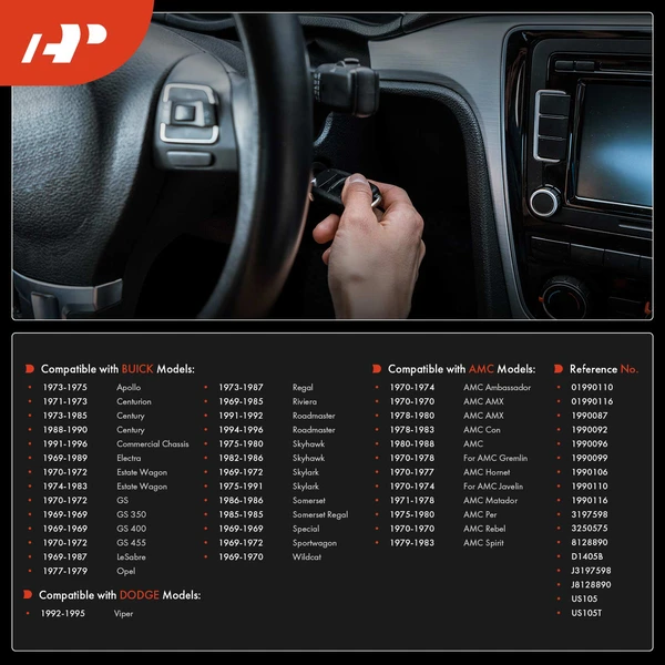 Ignition Switch for 1986 Buick Somerset