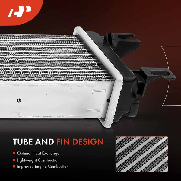Intercooler Charge Air Cooler for Ford Fusion 14-20 L4 1.5L Turbocharged Sedan