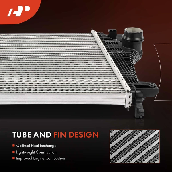 Aluminium & Plastic Intercooler for Chevrolet Traverse 2018-2019 2.0L