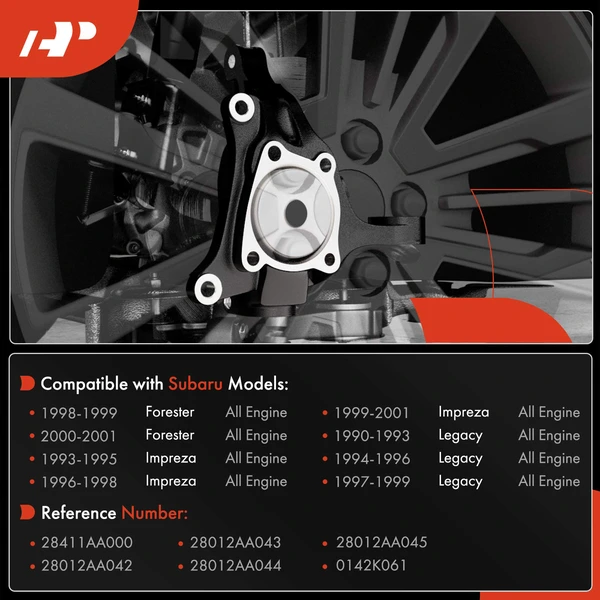 Rear Passenger Steering Knuckle for Subaru Forester Impreza 1993-2001 Legacy