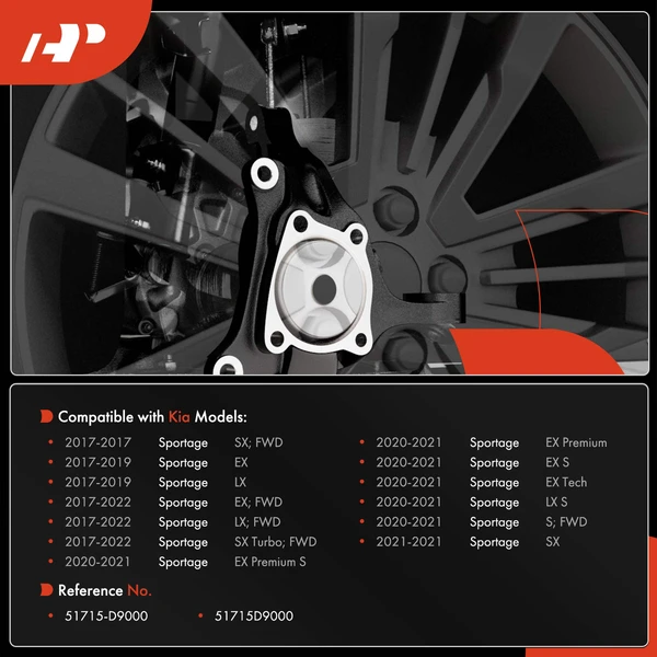 A-Premium APKS0842 Steering Knuckle Front Left Driver Side
