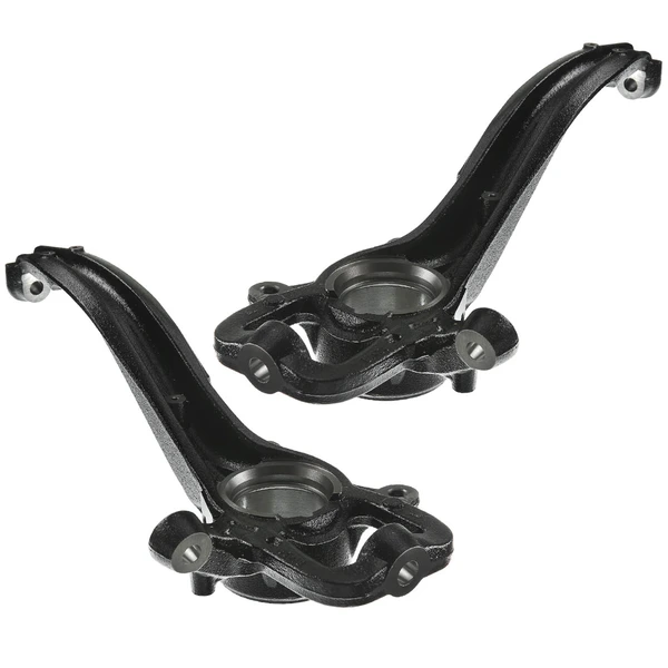 2 Pcs Front Steering Knuckle for Volkswagen Touareg 11-17 3.0L 3.6L