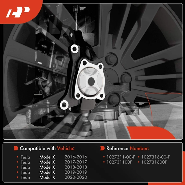 2 Pcs Front Steering Knuckle for Tesla X 2016-2020