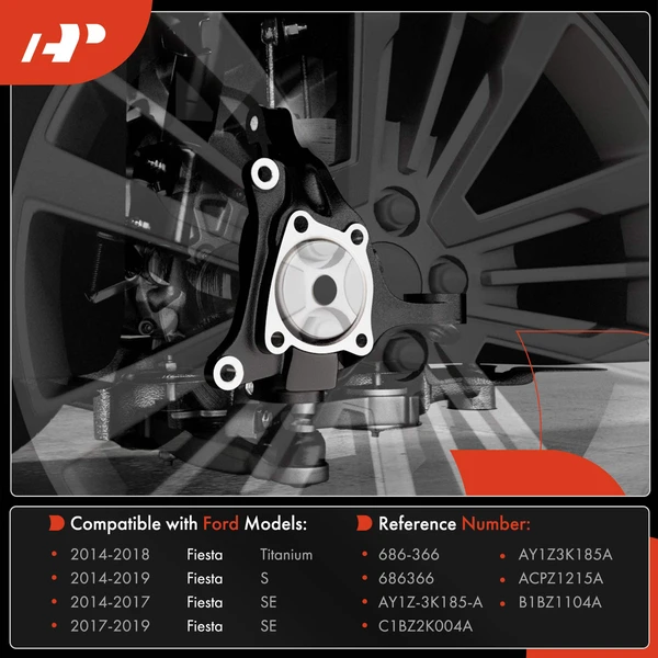 Front Passenger Steering Knuckle for Ford Fiesta 2014-2019