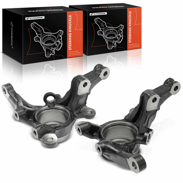 2 Pcs Front Steering Knuckle for 2006-2009 Kia Rio