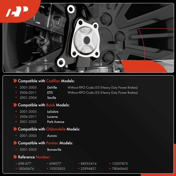 Front Driver Steering Knuckle for Buick Cadillac Seville Oldsmobile Pontiac