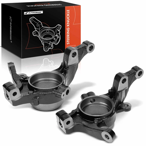 2 Pcs Front Steering Knuckle for Hyundai Azera Sonata 2011-2013 Kia Optima