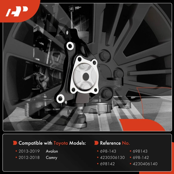 2 Pcs Rear Steering Knuckle for Toyota Camry 2012-2018 Avalon 2013-2019