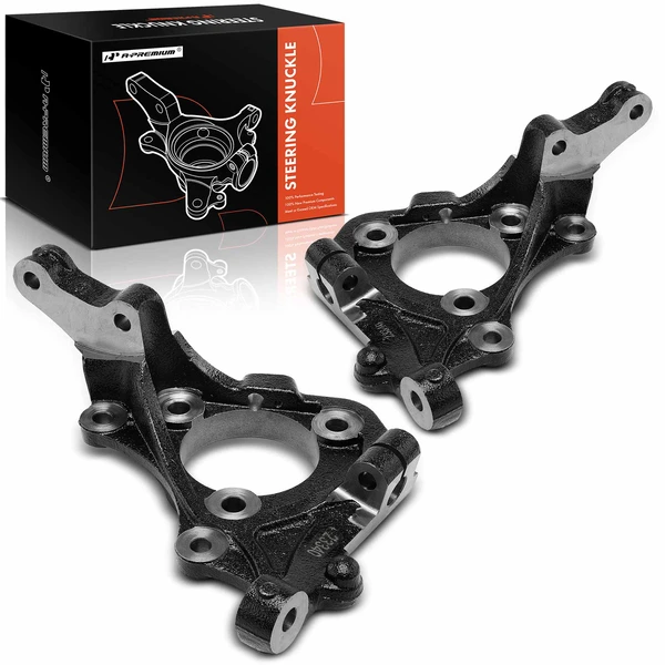 2 Pcs Front Steering Knuckle for 2007-2008 Hyundai Entourage