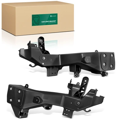 2 Pcs Driver & Passenger Headlight Headlamp Brackets