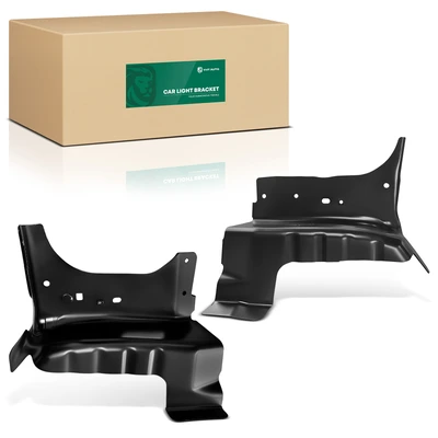2 Pcs Driver & Passenger Steel Headlight Brackets