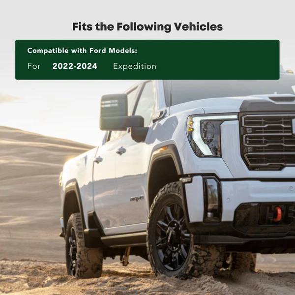 Front Driver Headlight Bezel Fog Light Trim for Ford Expedition 2022-2024