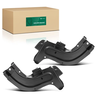 2 Pcs Driver & Passenger Steel Headlight Brackets