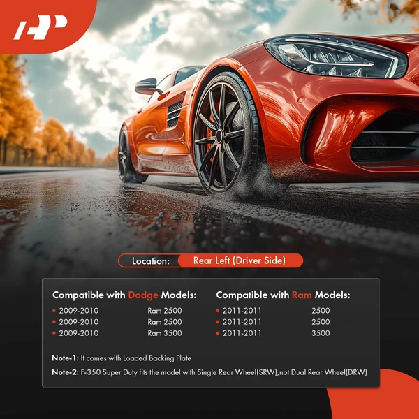 A-Premium APLBP004 Parking Brake Assembly Rear Side