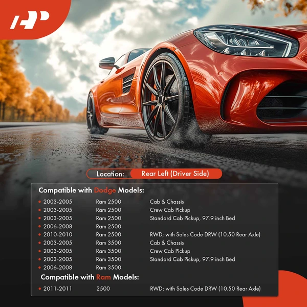 A-Premium APLBP005 Parking Brake Assembly Rear Side