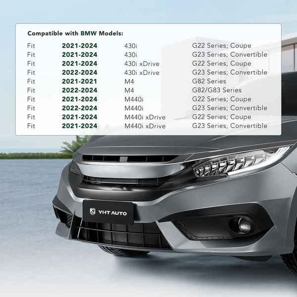 Front License Plate Bracket for BMW G22 G23 430i M4 M440i xDrive 2021-2024