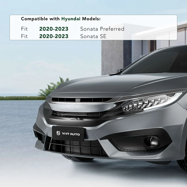 Front License Plate Bracket for Hyundai Sonata 2020-2023 SE PP Plastic