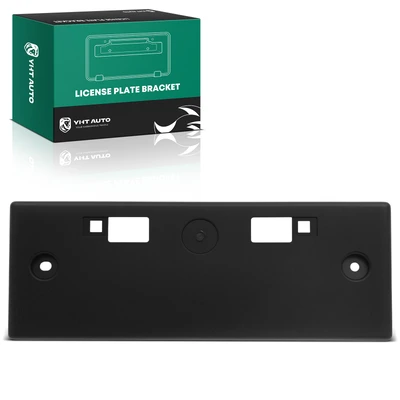 Front Black Plastic License Plate Bracket