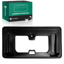 Front Black Plastic License Plate Bracket