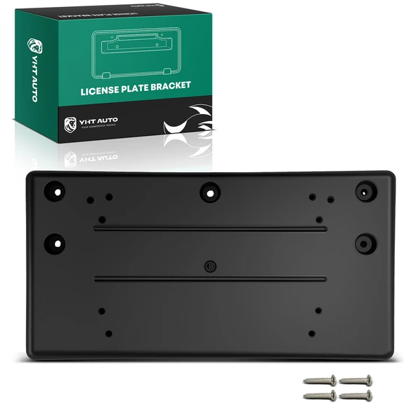 Front License Plate Bracket Hardware for Jaguar F-Pace 2017-2020 Black