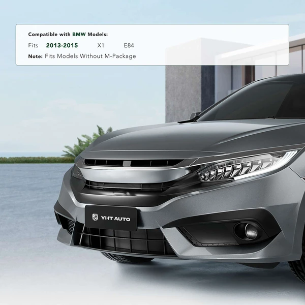 Front License Plate Bracket with Mounting Hardwares for BMW E84 X1 2013-2015