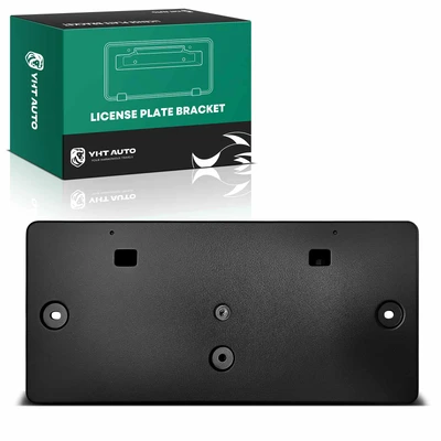 Front Black Plastic License Plate Bracket